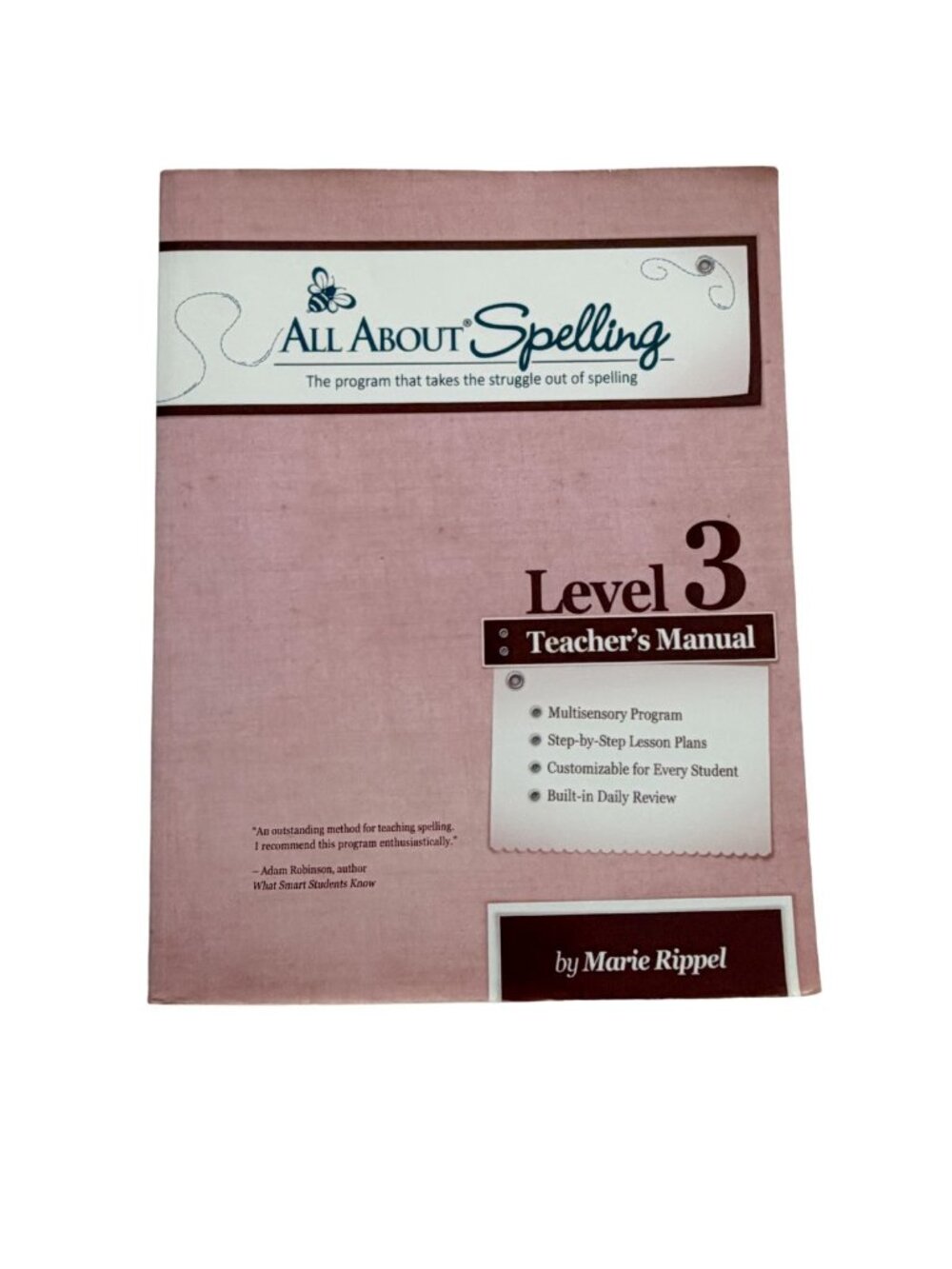 All About Spelling Level 3 Teacher's Manual Marie Rippel Homeschool Curriculum